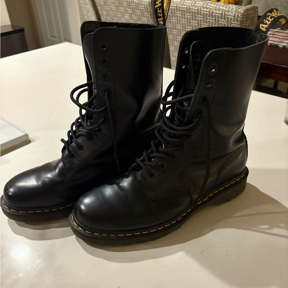 Dr. Martens Smooth Leather 1490 Mid Calf Boots